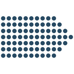 Minimalist Dotted Shape