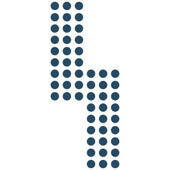 Minimalist Dotted Shape