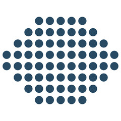 Minimalist Dotted Shape