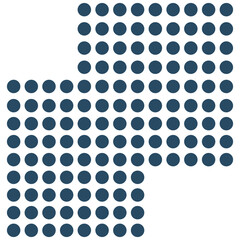 Minimalist Dotted Shape