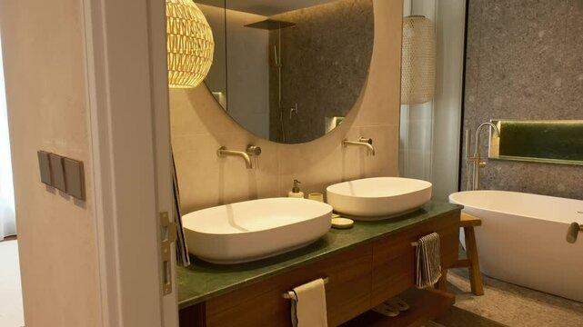 Bathroom in an expensive private villa in Dubai