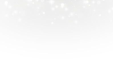 Shimmering White Glow Dust PNG, Transparent Sparkle Particles with Soft Bokeh Light for Dreamy and Fantasy Designs, Snowy Glitter Effect for Holiday and Winter-Themed Projects