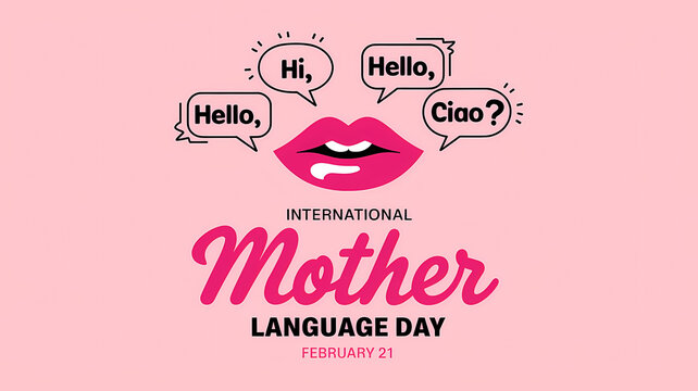 International Mother Language Day Celebration – Multilingual Speech Concept