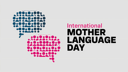 International Mother Language Day - Speech Bubbles Made of People Icons