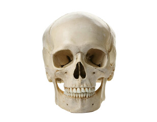 Naklejka premium Skull human isolated on transparent background