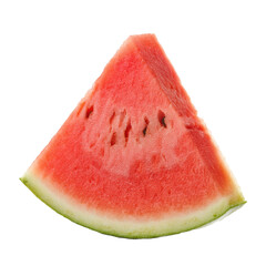 watermelon slice fruit isolated on transparent background