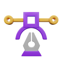 3D Pen Tool Icon – Vector Design Symbol