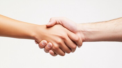 Close-Up Hands Coming Together in Gesture of Agreement or Unity