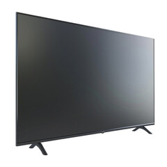 3D Rendering of LCD TV Isolated on Transparent Background