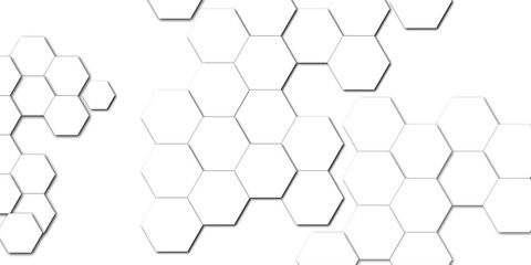 Abstract technology white geometric hexagon on transparent concept design honeycomb shape vector. 