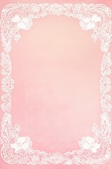Abstract lace borders flower accents background poster template