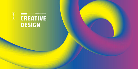 Abstract Colorful Swirls Dynamic Gradient Creative Design Background