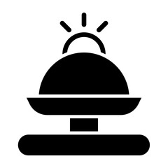 Obraz premium Bell Vector Glyph Icon Design