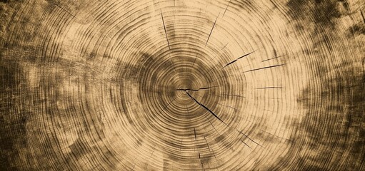  Vintage wood texture, an old wooden background with tree rings and visible grain, in a sepia tone, detailed wood textures