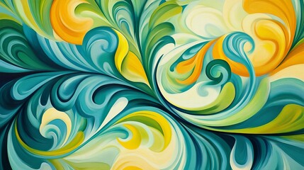 Fototapeta premium Colorful abstract swirl, modern artistic design, vivid and vibrant pattern