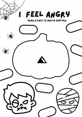 draw a face to match emotion 