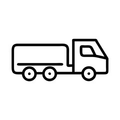 truck on a white background