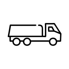 truck on a white background