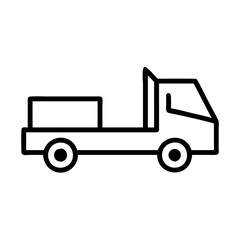 truck on a white background