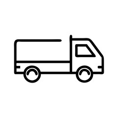 truck on a white background