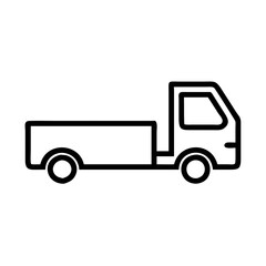 truck on a white background