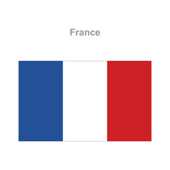 Obraz premium France flag. Vector illustration of the national flag