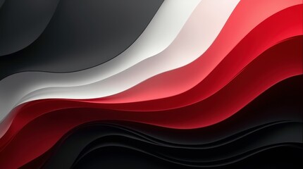 An elegant gradient texture showcasing a blend of black, white, and red, transitioning seamlessly to create a sophisticated backdrop perfect for graphic design projects, posters, and banners