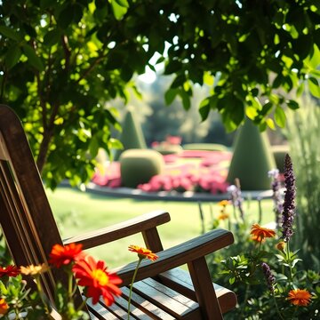 Una acogedora mecedora con vistas al jard&iacute;n