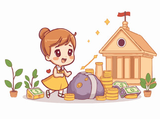 Wealth Accumulation Visuals for Financial Growth