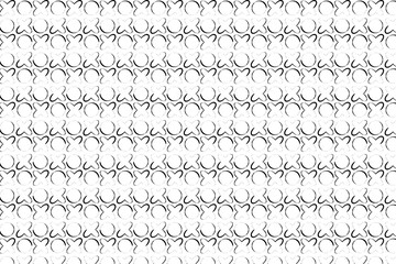 Grunge fun black seamless pattern. Creative abstract background for trendy design with basic shapes.