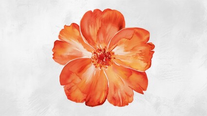 Orange Watercolor Dream