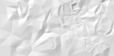 Obraz premium Abstract white crumpled paper texture background Realistic illustration of crushed empty blank paper page. Creased and wrinkled paper texture background