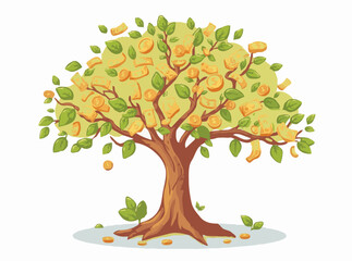 Money Tree Concept for Financial Success