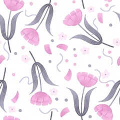 ピンクの花のパターン