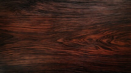 Dark wooden background with rich walnut grain and texture. Oak and timber elements create a natural, glossy finish, resembling a modern parquet or laminate design