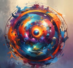 Illustration of abstract world.