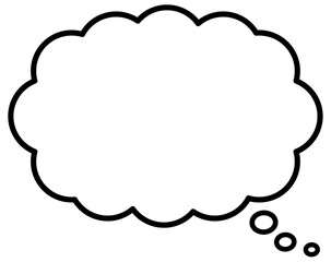 ふきだし　モコモコ　バブル　イラスト