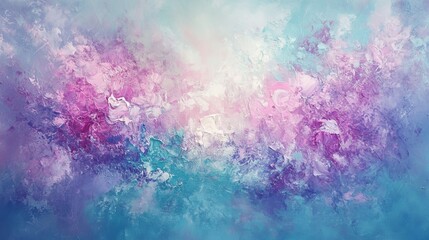 Fototapeta premium Colorful abstract art, purple blue and pink hues, artistic vibrant painting