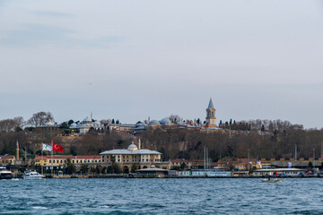 Historic Istanbul city skyline by the bosphorus, turkey