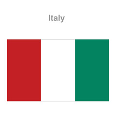 Italy flag. Vector illustration of the national flag