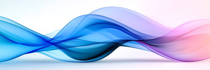 Naklejka premium Modern wave design in near-black and bright sapphire, arranged with a sense of motion across a