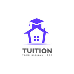 Home Tuition Logo Design Education, Learning, House, Graduation