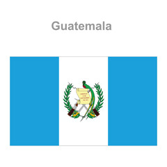 Guatemala flag. Vector illustration of the national flag