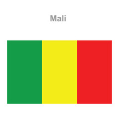 Mali flag. Vector illustration of the national flag