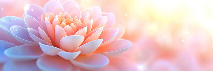 Fototapeta premium Radiant, near-translucent petals that shift from warm golden yellow at the core to a cool blush at