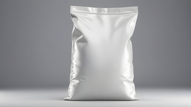 white plastic bag isolated, Plastic Bag Mockup, 25 kg Bag Mockup, Sand bag or white plastic canvas sack for rice or agriculture product, Bag Mockup