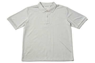 Naklejka premium Light gray polo shirt isolated with transparent background