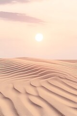 Desert dunes at sunset