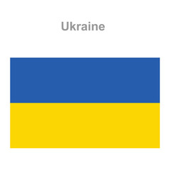 Ukraine flag. Vector illustration of the national flag