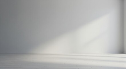 Empty room with sunlight streaming in.